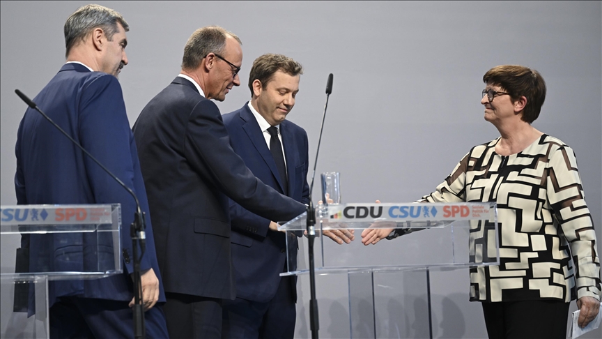 Almanya’da Sosyal Demokrat Parti, Hristiyan Birlik partileriyle koalisyon anlaşmasını onayladı